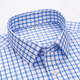 Jarrman Vireaf italiano Gioya Mani Big Brand Luxury Men 100% Pure Cotton Camisa de algodón de alta gama fácil de mantenimiento grande Tamaño 795 Azul Grid 40