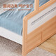 Jingjing Tokyo Home Furnishing Children's Bed AA Grade Beech Heightened Guardrails Solid Wood Bunk Bed High and Low Bed Set