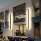 
XMSJ outdoor waterproof wall light villa hotel exterior wall decoration ambient light wall washing light minimalist courtyard long strip light J003 9227-rainproof model 9227-30cm-neutral