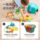 HAPE BAIR GLAY TOYS Multifunktionales Holz-Zug-Zugspielzeuggebäude-Baugruppe Set 3-6 Jahre alte Männer und Frauen Kinderspielzeug E3828 Dinosaurier-Welt-Zugspielzeug Set Set