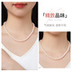 Pearl Queen S925 Silver Freshwater Pearl Necklace 6-7mm Nearly Perfect Round Extremely High Light Clavicle Necklace Birthday Gift for Girls