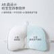 Domi Beibei baby shaping pillow baby pillow eccentric head 0-1-2 years old newborn baby corrects flat head pointed head breathable Hera white-TPE hose filling