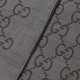 Gucci (GUCCI) classic double G printed wool scarf for men and women, luxury goods, Chinese Valentine's Day gift, fashionable couple model, dark gray 1659043G6461264 envelope bag