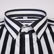 Talentiertes Yijia Vertikales gestreiftes Hemd Herren-Langsamen, schlanker Baumwollkoreaner-Stil gutaussehender Frühlings-Männer modisches lässiges Hemd-Hemd-Mode-Fashion Anti-Falten-Marine Streifen 5009 39