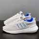 Adidas Clover Women's Shoes 2025 Summer New Retro Sports Shoes Lightweight Shoes Shoes Shoes Absorbing Mesh Breathable Casual Running Shoes GX9203 Gray Blue 37 (230mm)