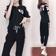 Single Nanwei Youth Women's Summer Clothing Middle School Set Young Girl Casual Sportswear Summer New Junior High School Halbschlärm 867* gelbe Top + Hosen Eins Größe s