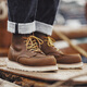 Maden 875 Botas de trabajo Botas de invierno Retro American Toe Toe Toe Toe Withide High-Top Have Crazy Horse Leather Boots Martin Boots Boots Beeswax Color #Size es demasiado grande, se puede disparar un tamaño más pequeño 42 (260 mm)