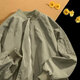 Yimuqi American Street Retro Baseball Uniform für Männer Frühling und Herbst Neue Nischendesign Trendy Marke Loose Bomber Jacke Letaotao-7374 Gray M.