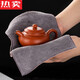 Tuojin Kung Fu Geschirrtuch Tee Tuch verdickte wasserabsorbierende Farbmalerei Zen Tee-Handtuch Tischdecke Tee Graues Lufttuch 3519