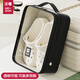 Wozun shoe box storage box shoe bag shoe storage bag travel shoe dust bag moisture-proof and mildew-proof slipper storage bag matte black-transparent window