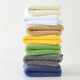 Full strength wide satin thickened imported and exported pure cotton towels custom logo solid color absorbent towels face towels high-end hotel towels can be customized white towels 160g (75*35)
