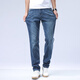 Bosch Fort Flying Fish Jeans Summer Washed Blue Zipper Men's Men's Casual Straight-Emballed All-Match Pants 15780 BLUE 15780 31