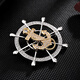 Crystal Brooch Men's Suit Corsage Business Casual Brooch Coat Jacket Shirt Lapel Pin Birthday Gift