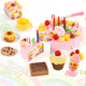 
[70% new] Beinshi children's educational toys, fruit cake chewy, simulated playhouse toy set 699-3 powders