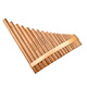 Pan Flöte Anfänger 22 Röhrchen C-Melodie Performance Kinderstudenten 15 Tube Zero Foundation Einführung G Bitterer Bambusstreifen benutzerdefinierte Modell 15 Rohr Pfanne Flöte F Tune (Lederbeutel) Holzstreifen Anti-Crack