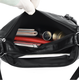Light og new leather mother bag women's soft leather one-shoulder crossbody bag large capacity simple middle-aged women's bag k686 retro black