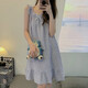 
YIMENGTO Yimen Camel Summer Girls' Desire Cotton Gauze Sweet Cherry Sling Loose Vest Nightgown Home Clothes cx-9272#Cherry Bear 2XL