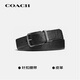 蔻驰（COACH）【品牌直供】男士针扣腰带黑色CQ024BLK七夕礼物