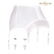 Jiabai Dao Luoying 8384 European and American waist seal high-end garter wrap glue metal hoist buckle flashing stockings stockings accessories black 8384 box