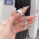 
Star Welcoming Metal Bracelet iwatchS8/S9 Apple Watch Apple Watch87654 Strap Se Bracelet Inlaid Diamond Bracelet Shell Retractable Chain-Silver Apple iWatch S841mm