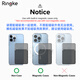 
RingKe magnetic card bag universal magsafe mobile phone card case invisible backrest bracket desktop thin Korean [magnetic type] bracket card case matte transparent [need to be matched with magnetic case]