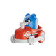 Baby Herz Kinder drücken Trägheit Cartoon Zugteam Rückkehr Toys Press Teleskope Übung zum Erfassen von Bildungsspielzeugauto -Duckling Zug