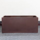 Cement flower box large rectangular flower trough manger special Nordic magnesium mud flower bed vegetable box flower pond brown 120*40*60cm (length*width*height)