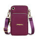 Changyin 2022 new small bag large screen mobile phone bag shoulder crossbody bag women's bag coin purse cloth bag small backpack arm bag wrist bag with earphone hole purple with earphone hole