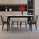 Full support solid wood base Inno slate dining table and chair combination 2025 new home small apartment living room dining table single dining table Inno slate + full support base 120x70x76