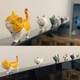 Ornamentos de escritorio de Haofanjie Decoración del escritorio de oficina Pequeño regalo de regalo Cat Doll Souvenir Car Gadgets Gadgets de gatito adornos de escritorio [9 paquetes]