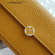 ANDSEEYOU brand long wallet women's new yellow cowhide fortune wallet fashion four-leaf clover soft cowhide clutch Chinese Valentine's Day yellow as shown in the picture