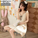 Modal pure cotton pajamas for women in summer thin cotton suspender nightgown sweet sexy girl student comfortable skin-friendly home clothing FY5012# XL suitable for 120-140Jin [Jin equals 0.5 kg]