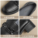 Zhr Capa de la cabeza de la cabeza de vaca Mocasfas de mujer Retro Caíla Retro Mujer zapatos de cuero de cuero Mujeres Toe Single Shoes Kl03 Negro 36