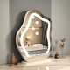 Baifeiden Schlafzimmer Cloud Intelligent Make-up Spiegel HD Desktop LED Light Spiegel Spiegel Tisch Spiegel Eitelkeitsspiegel aufladen mit hellweißer Marmorbasis [Plug-in-Modell]