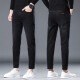 Mu Xideng nine-point jeans men's slim straight spring and summer casual pants men's pants Korean style trendy pants boys 9-point pants black (1048) size 29 (waist circumference 2 feet 2)