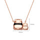 Chao Acer companion 18K gold necklace for women rose gold colored gold diamond necklace panda set chain gift chain length about 45cm
