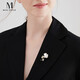 Mck ginkgo leaf brooch high-end women's suit coat brooch accessories Chinese Valentine's Day gift