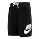 Nike (NIKE) shorts men's pants 2025 summer knitted sports pants breathable casual style running loose basketball lace-up trousers cotton breathable/loose DX0503-010 black M Recommended 120-130Jin [Jin equals 0.5 kg]