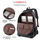 Mein trendiger Rucksack für Männer pendeln und reisende Leder-Rucksack Casual Schoolbag 15,6-Zoll-Reisebag Schwarz