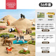 Beinshi simulated animal model children 3-6 years old zoo toys boys and girls - 36 pieces (free storage box)