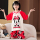
Manido Summer Children's Kulomi Pajamas Thin Cartoon Set Little Girl Pure Cotton Short Sleeve Girls Home Cotton M6636 Women [Double Short] 100cm 8 size recommended 100-105cm