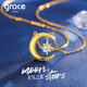 Grace Girl 18K gold star and moon necklace female light luxury pendant clavicle chain confession of love Chinese Valentine's Day birthday gift for girlfriend