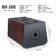 Shile Conference Room Audio-Kombination, Verstärker-Wandmontierlautsprecher Wireless Mikrofon, Trainingspeicher Audio und Mikrofon Komplettes Gerät AV108+BX-108 Schwarz*4+SH28