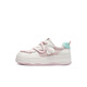 Red Dragonfly Casual Board Shoes Spring Vibrant Contrasting Color Campus Style Casual Women's Shoes Thick Sole Versatile Board Shoes WTB14082 Rice Pink 35