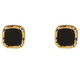 Idel summer black square earrings for women 2025 new light luxury niche earrings to support pierced ears small earrings gift black square earrings E2656