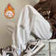 Pantalones casuales nuevos o de modo MODO Men insamanos American High Street Spring y otoño Versátiles Versátiles Sports Sports Tendencia K1049J Apricot Color Plus Velvet XL [sugerido 125-145Jin [Jin equivale a 0.5 kg]]]