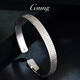 GsunG Platinum PT950 Heart Sutra Bracelet Men's Solid Platinum Open Bracelet Men's Atmospheric Smooth Surface Simple Fashion Customized Products Contact Customer Service