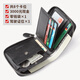 
Men's short leather horizontal zipper large capacity money chuck layer cowhide driver's license wallet cow wallet card bag silver bag multi card position Feiman black [anti-theft brush version]
