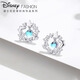 Disney Heart of the Ocean Earrings for Women Women's Earrings High-Level Luxurious Temperament Small Chinese Valentine's Day Gifts for Girlfriends Disney Heart of the Ocean Fantasy Qijing Gift Box