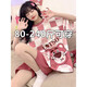 DYAASS大码200斤睡衣夏季少女士短袖短裤夏款甜美可爱胖mm家居服加大号 672紫熊 4XL码175-210斤加肥大码
